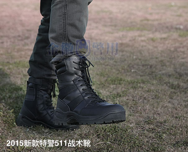 新款511特警四季作战靴swat特训帆布鞋公安警察作战靴警用帆布靴