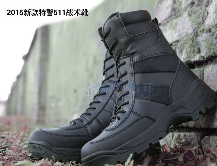 新款511特警四季作战靴swat特训帆布鞋公安警察作战靴警用帆布靴