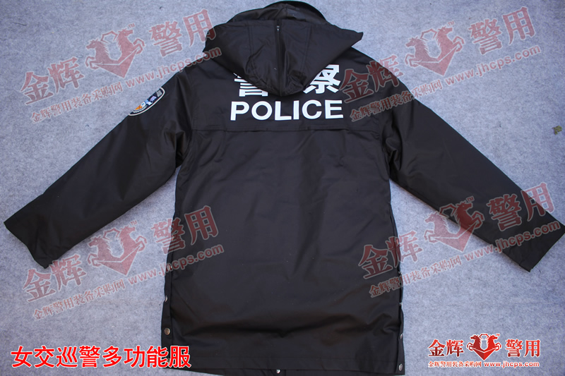 女交警多功能服，交警大衣，交警长款反光大衣，执勤防寒警服，反光执勤服