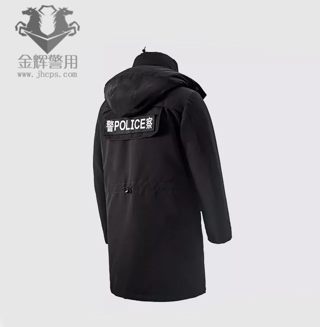 新型警服羽绒冲锋衣 特警长款冲锋衣 警察长款羽绒冲锋衣 警服防寒服