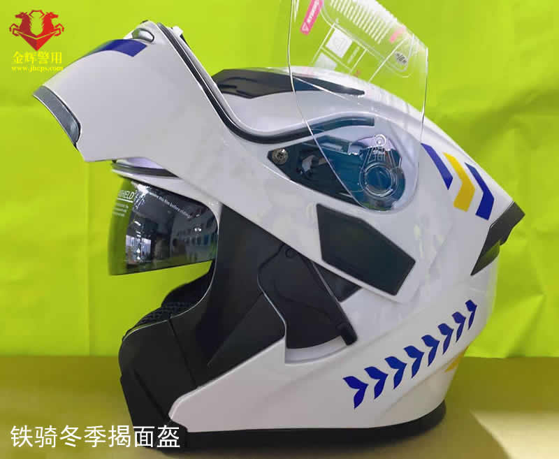 新款交警骑行冬季头盔 全盔 铁骑队专用防护头盔