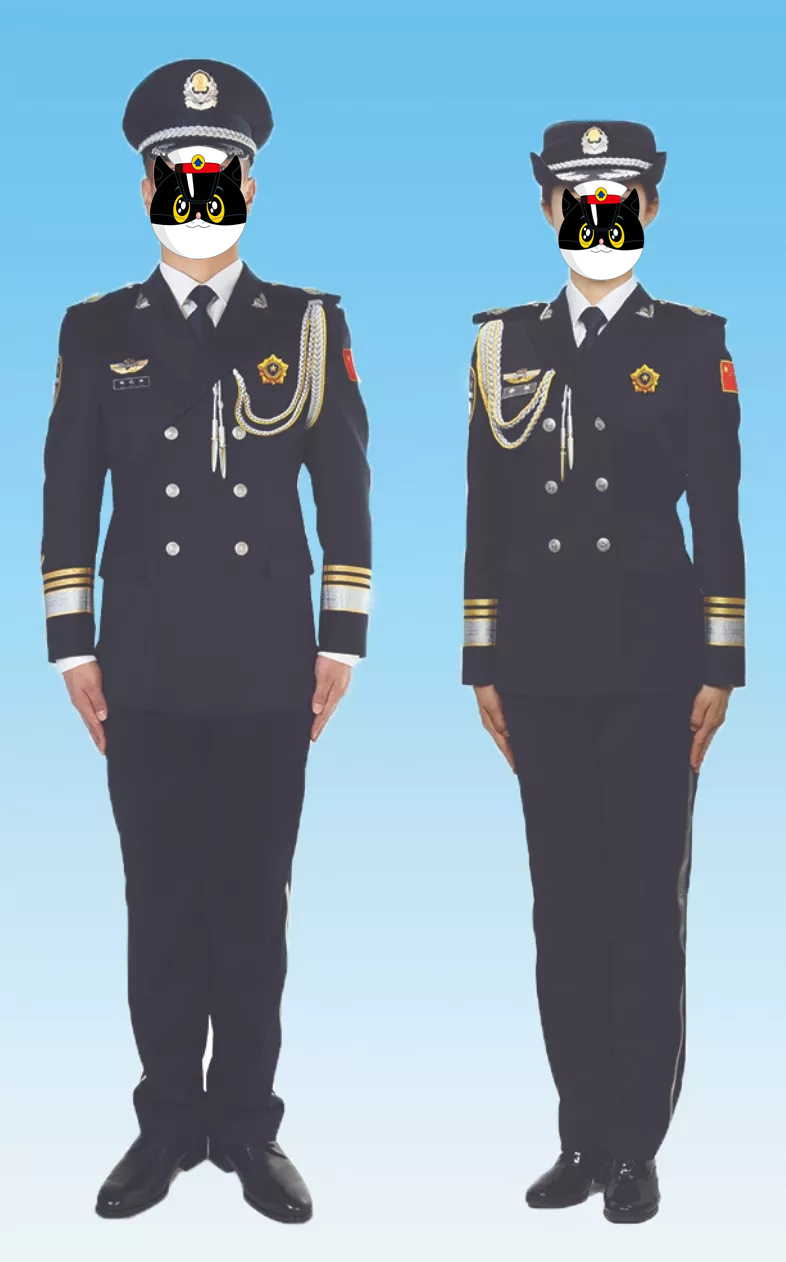 警察礼服 毛料警服礼服 警用新款礼服 公安礼服男女警察结婚警服礼服