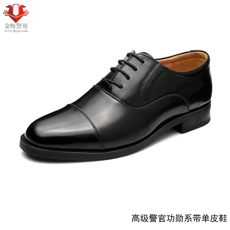 高级警官皮鞋 公安局长皮鞋 高级军官皮鞋 正品警官皮鞋 顶级单皮鞋 三接头功勋