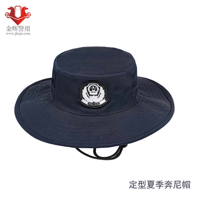 定型夏季防晒帽，警用奔尼帽，特警狙击帽，公安翻晒圆帽